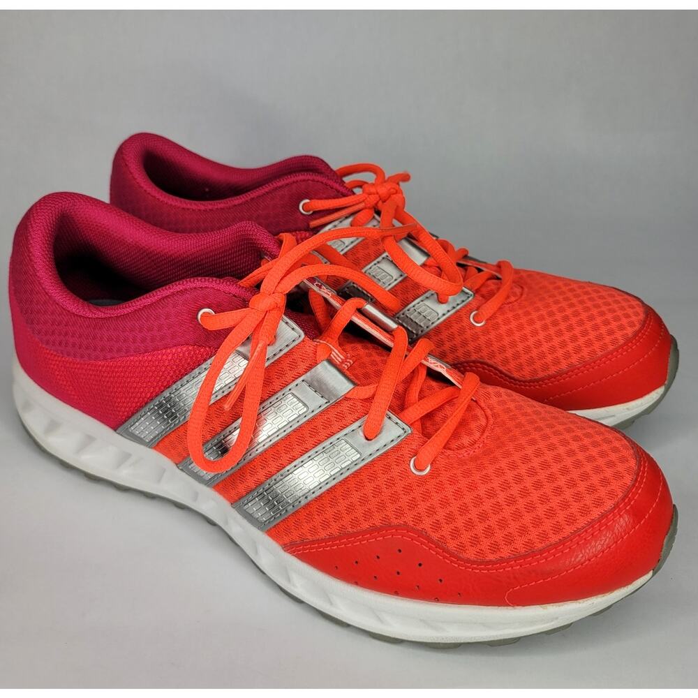 ADIDAS Falcon Elite 2 Pink Neon Orange Running Shoes Women's Size 9.5
